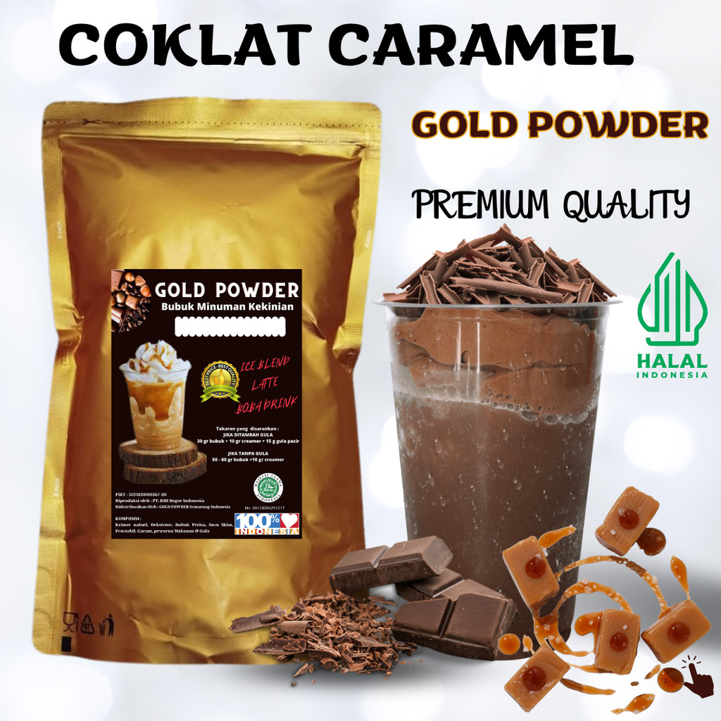 

RASA COKLAT CARAMEL 1 Kg GOLD PREMIUM POWDER DRINK BUBUK MINUMAN INSTAN SERBUK MINUMAN STICKY MILK