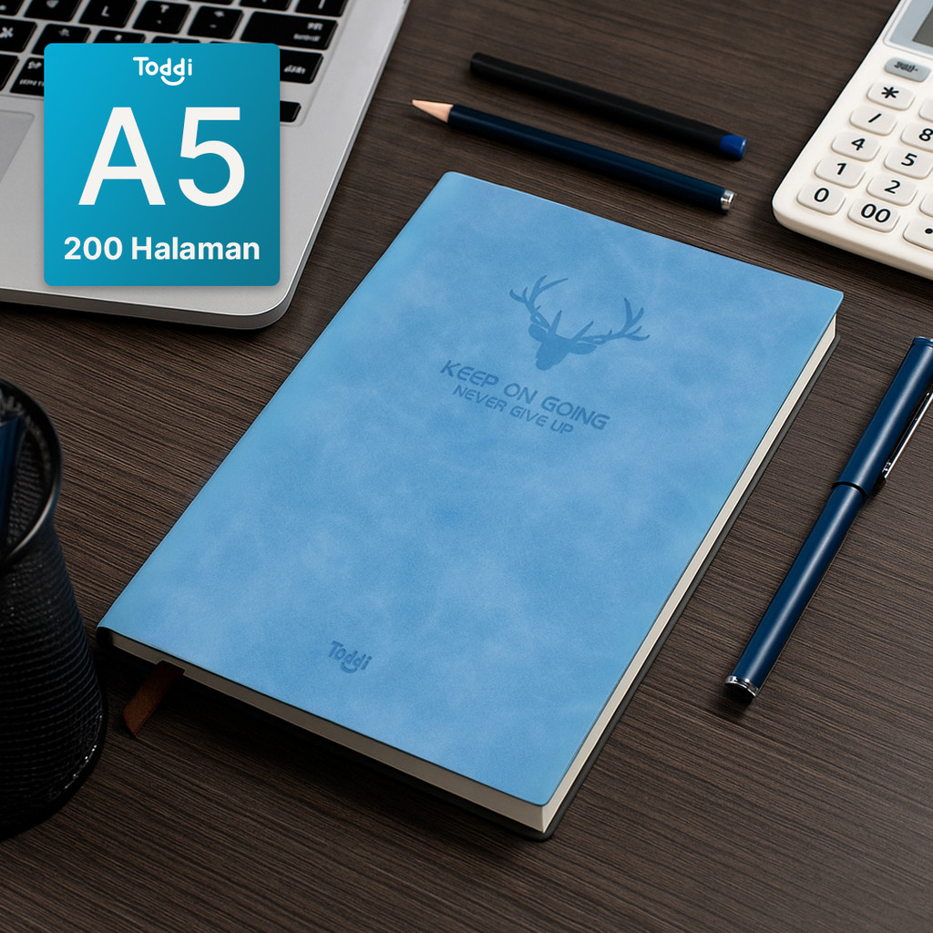 

Toddi Buku Jurnal Leather Notebook Diary 68GSM 200 Halaman Grid - CW-5026