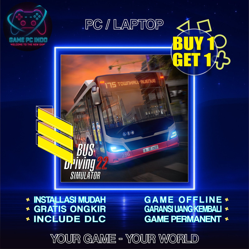 Bus Driving Sim 22 PC Laptop / Game Simulator bawa bus