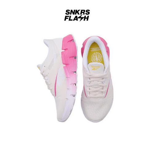 REEBOK Zig Dynamica 5 Vintage Chalk True Pink Sepatu Lari Wanita - 100210045 - Size 38
