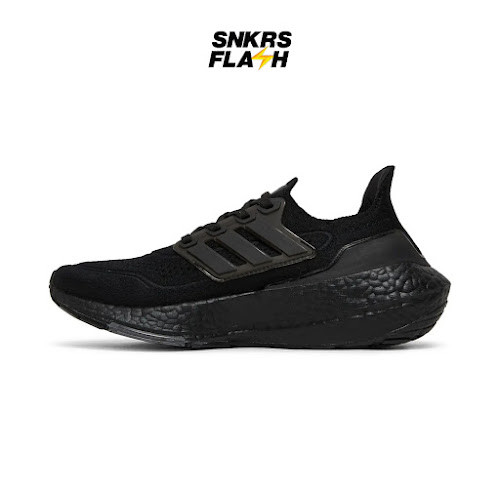 ADIDAS Ultra Boost 21 J Triple Black (Gs) Sepatu Sneakers Anak - FY5390 - Size 38