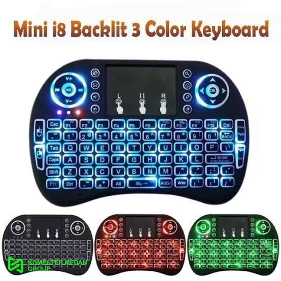 Keyboard Portable Untuk Laptop Mini Wireless ( Backlit )