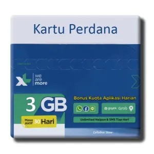 Sp Data Kartu Perdana Internet XL 3GB 30hari 3g