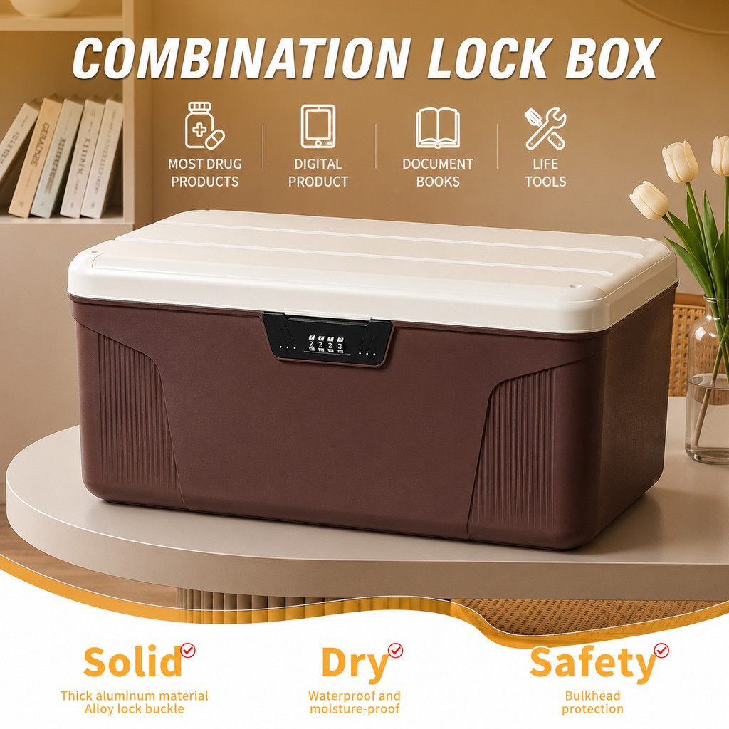 TEDEY Brankas Kotak Uang Emas Anti Maling Safety Box - 8875