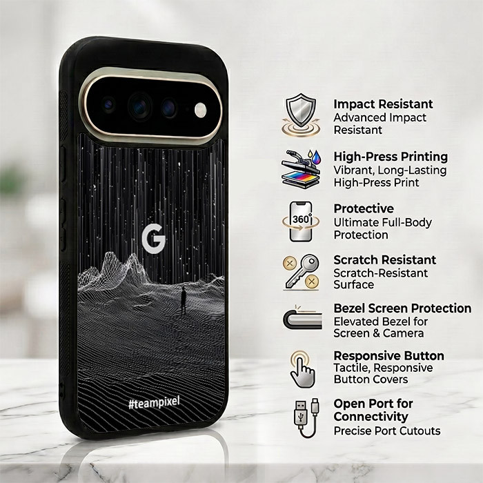 Team Pixel Logo Google Digital Frontier NIT1702 Case Casing Google Pixel 11 11A 10 10A 9 9A 8A 8 7A 