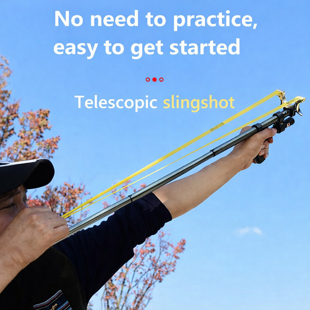 Ketapel High Precision Telescopic Hunting Slingshot with Laser