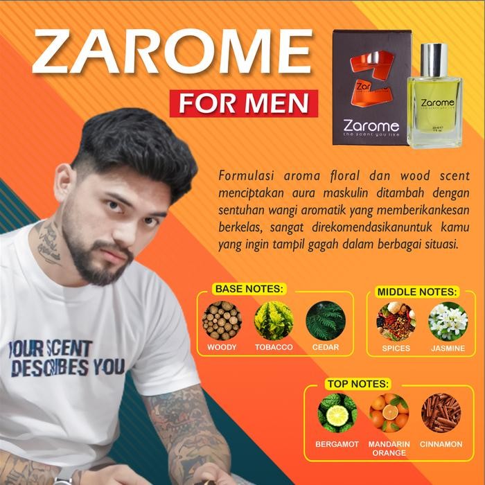 Zarome Parfum For Men Original