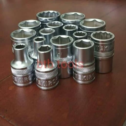 Mata Kunci Sock Set Panjang / Socket Set TEKIRO 1/2" DR 6 PT 8-24mm