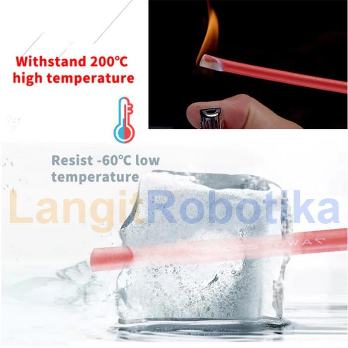 AWG 10 KABEL SILICONE AWG10 CABLE SILIKON WIRE BLACK HITAM TAHAN PANAS