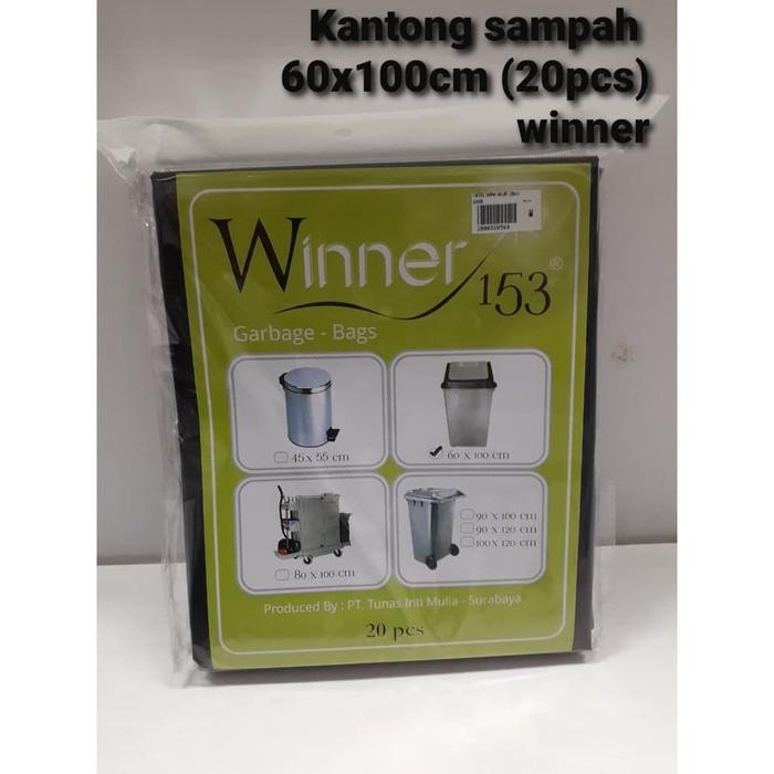 KANTONG SAMPAH PLASTIK HITAM 60X100 (ISI 20BJ) WINNER