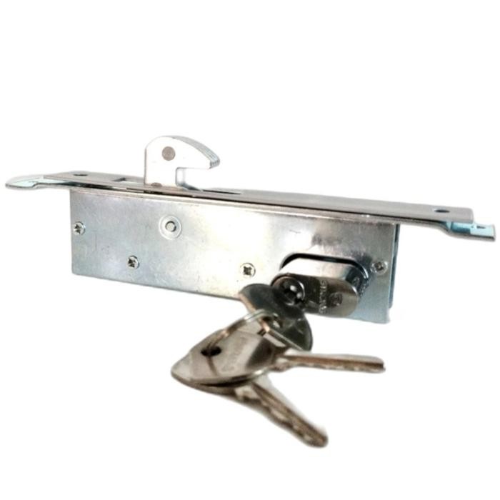 PREMIUM Kunci Pintu Sliding Geser Kait/Hook Kusen Aluminium 3 inchi cylinder 51mm