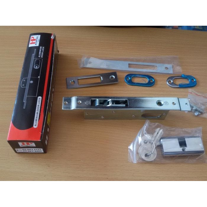 PREMIUM Kunci Pintu Alumunium Geser HAMPTON KC HPT 5423 (SLIDING) + SILINDER