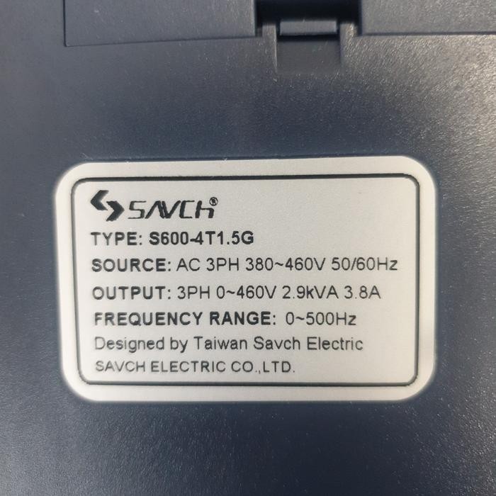 SANCH INVERTER S600-4T1.5G, 1.5KW 380V-460V 3PHASE MINI VFD / VSD