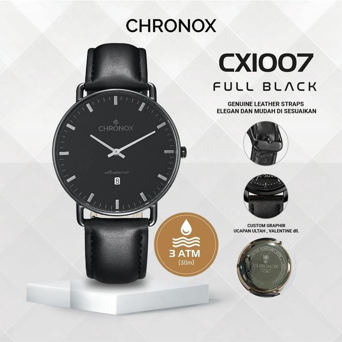 CHRONOX Jam Tangan Pria Kulit Analog - CX1007 MODESTO