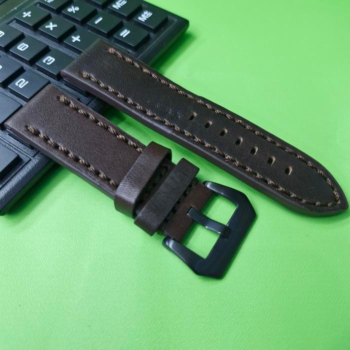 strap leather watch tali kulit jam tangan timberland nautica police panerai fosil buckle black