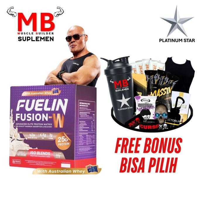 

Tersedia Fuelin Fusion W Isoblends 350gr 10 Sachet - Whey Protein Isolate & Meal Replacement Shopee