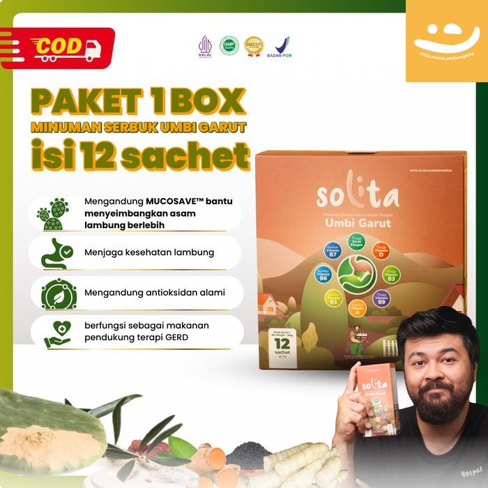 

Tersedia Solita Minuman Herbal Asam Lambung 12 Sachet - Rasa Cokelat & Thai Tea Shopee