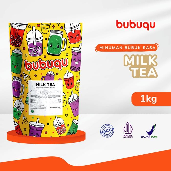 

Tersedia Bubuk Minuman Milk Tea 1Kg - Bubuqu Powder Drink Teh Susu