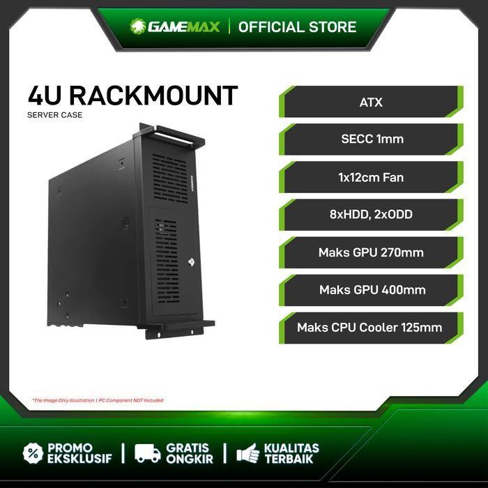 GAMEMAX 4U Rackmount Server 4U Industrial PC Case