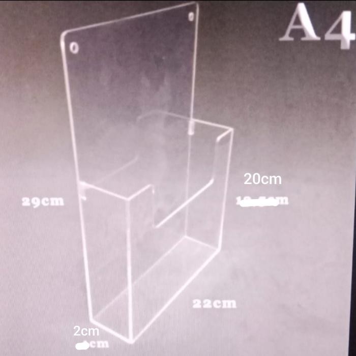 

Promo! Akrilik Rak Brosur Uk A4 Tebal 2 Mm