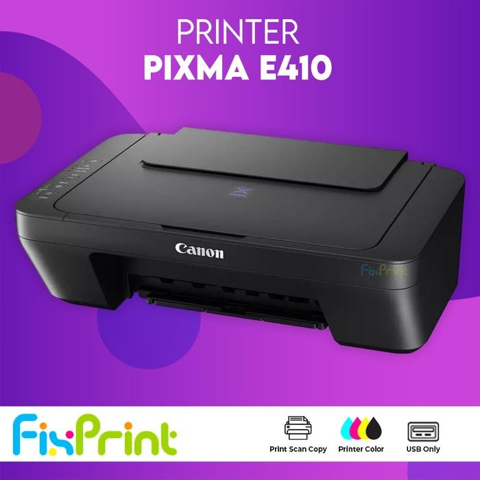 Printer Canon E410 E-410 Pixma Print Scan Copy Cartridge PG47 CL57s
