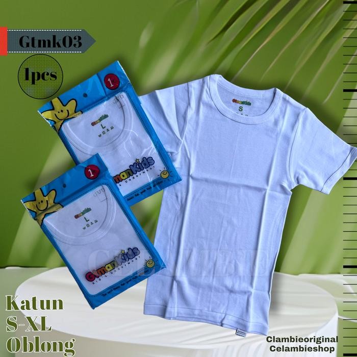 Pilihan- Oblong Anak Gt Man / Kaos Dalam Anak / Gtman Kids