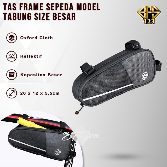 Polygon Exotic - Tas Frame Sepeda Mtb Roadbike Model Tabung Segitiga Size Besar