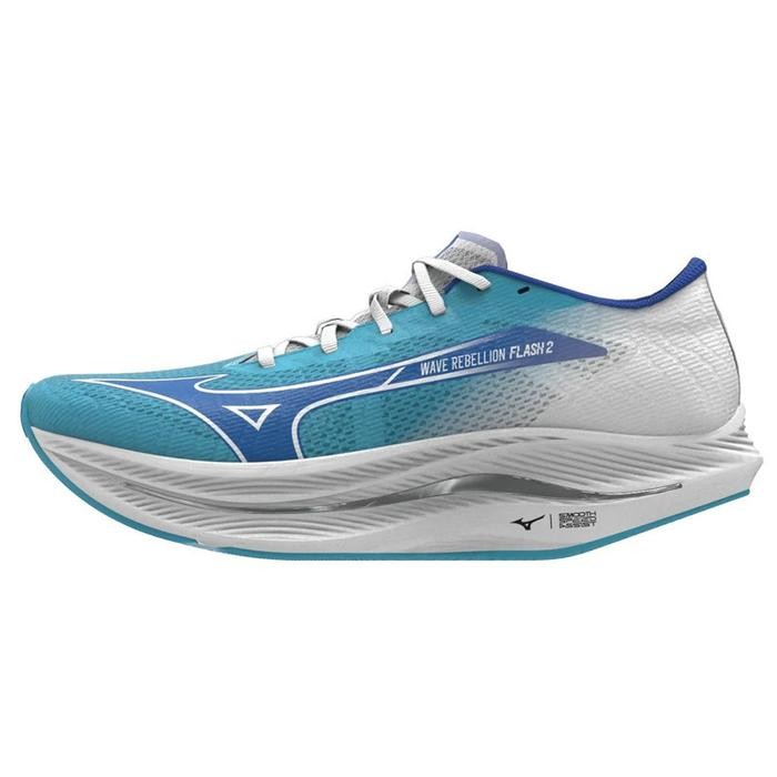 Sepatu Lari Mizuno Wave Rebellion Flash 2 River Blue Original
