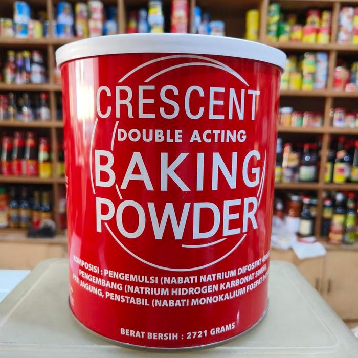 

Crescent Double Acting Baking Powder/ BTP Campuran Pengembang 2721gr