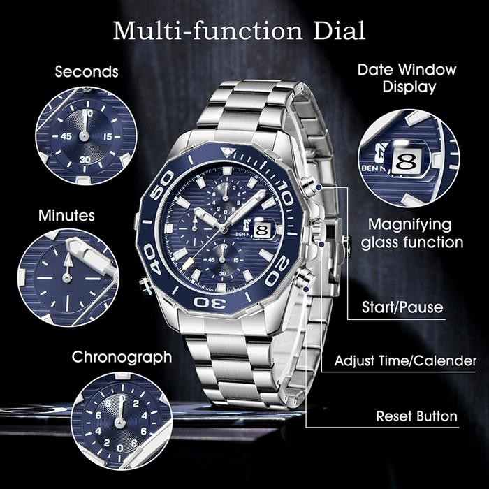 Jam Tangan Pria Ben Nevis Chrono Pria Terbaru