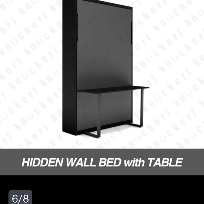 Engsel Knockers Hidrolik Wall Bed Ranjang Lipat Plus Sofa Hwb 160 Vertical Sofa