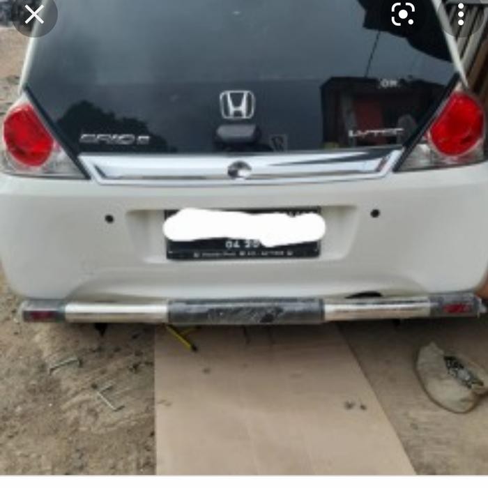 Tanduk Belakang Bemper Pengaman Belakang Mobil Brio Lama Bahan Stenlis