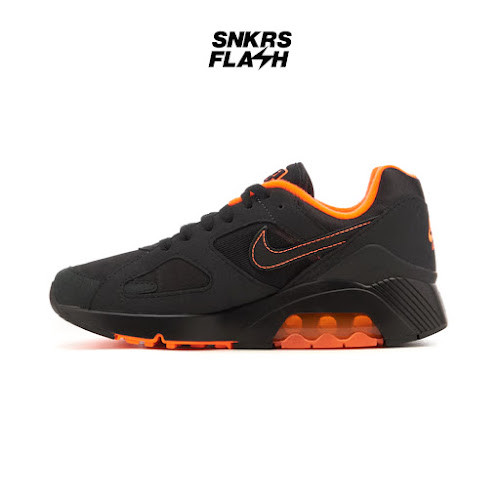 NIKE Air 180 Black Hyper Crimson Sepatu Sneakers Pria - FJ9259002 - Size 46