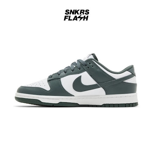 NIKE Dunk Low Retro White Vintage Green Sepatu Sneakers Pria - DV0833111 - Size 45