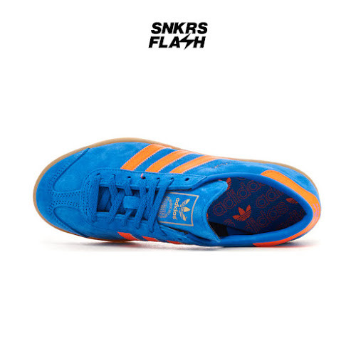 ADIDAS Hamburg Blue Bird Solar Orange Sepatu Sneakers Wanita - IH5471 - Size 36.7