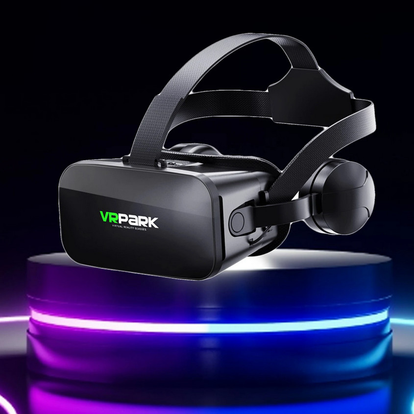 Kacamata Virtual Reality VR Box, Headset 3D Smartphone 4-6.7 Inch & Audio Jernih Nyaman