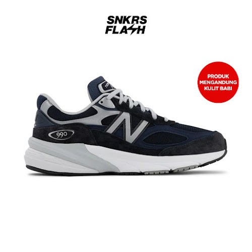 NEW BALANCE Made In Usa 990 V6 Navy Sepatu Sneakers Pria - M990NV6 - Size 41.5