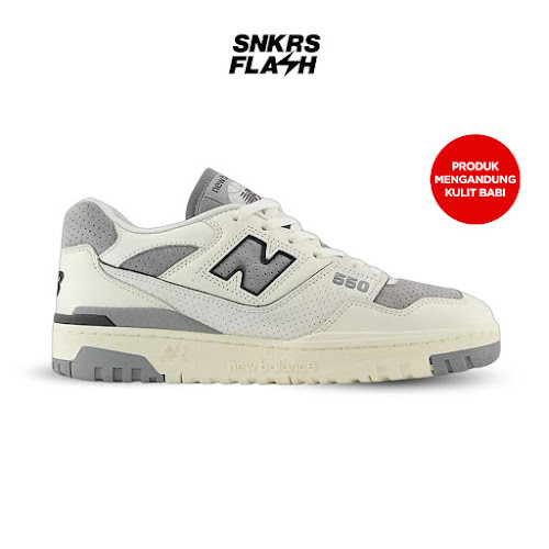 NEW BALANCE 550 Sea Salt Slate Grey Sepatu Sneakers Pria - BB550LEM - Size 45