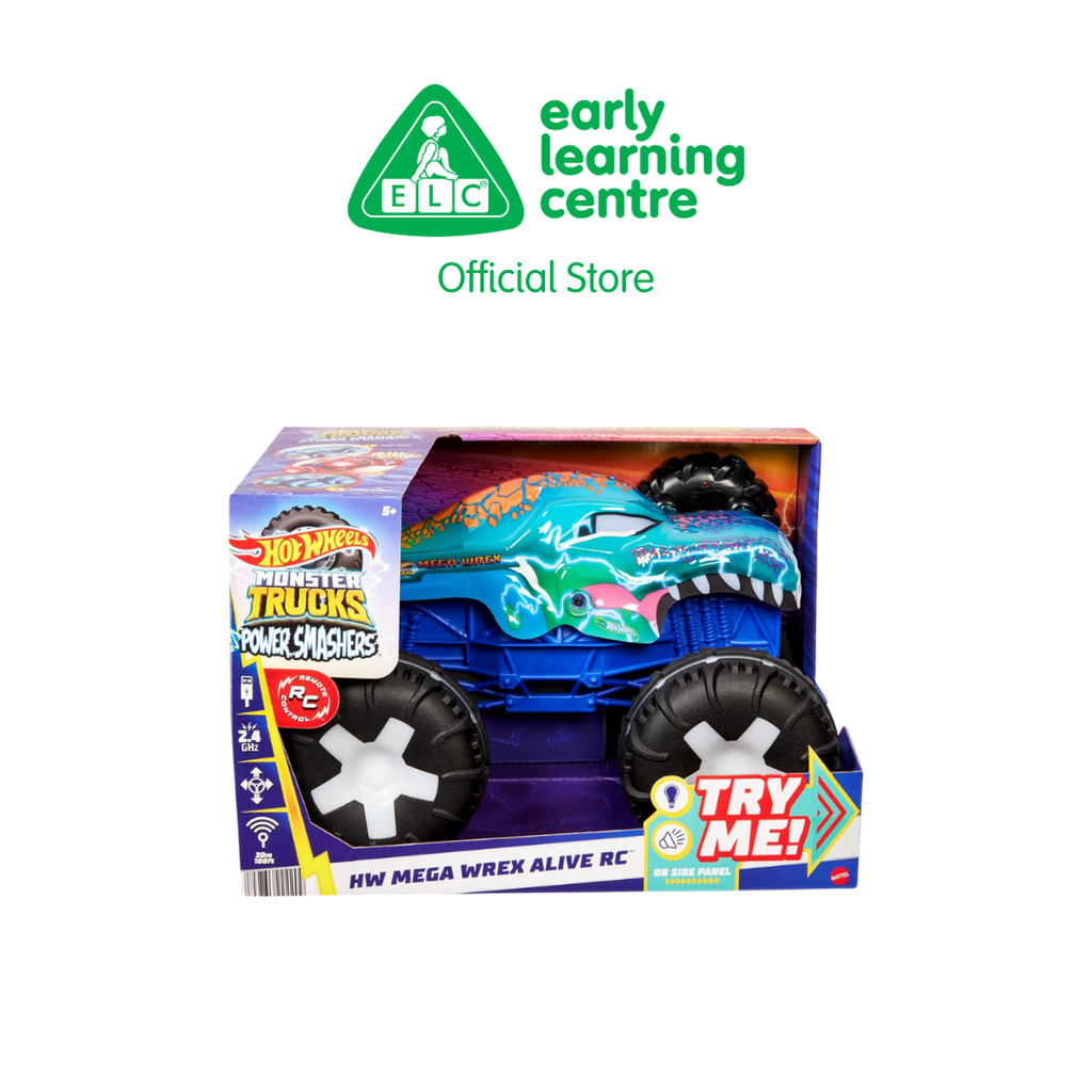 Hot Wheels Monster Truck Remote Control 1 : 15 Mega Wrex Alive - Mainan Mobil Remote Kontrol Anak La