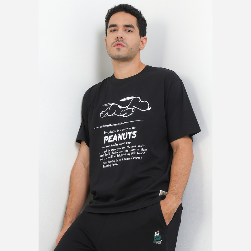 Giordano Men's Peanuts Tee Pria