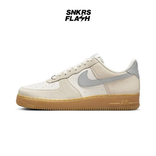 NIKE Air Force 1 07 Low Lv8 Phantom Light Smoke Gum Sepatu Sneakers Pria - FQ8714002 - Size 43