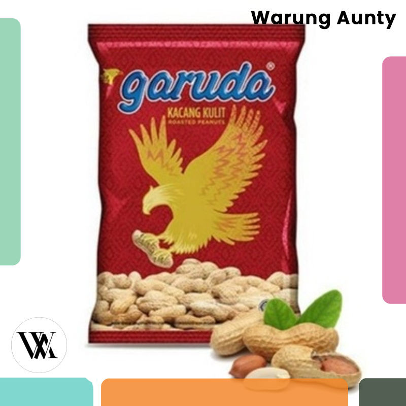 GARUDA KACANG KULIT 16 GRAM SATUAN ROASTED PEANUT GROSIR MURAH 16GR MAKANAN RINGAN SEMI GARING GR SN