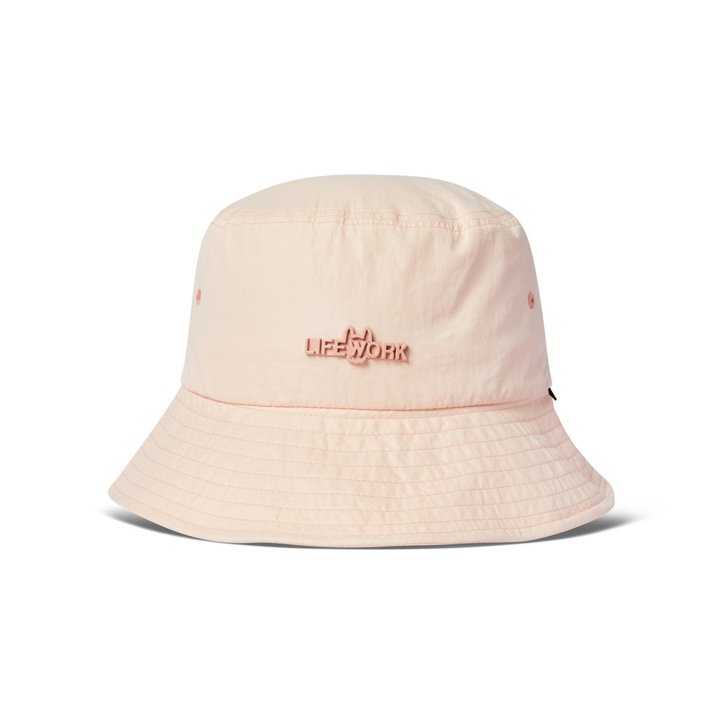 [LIFEWORK] - Ladok Wappen Bucket Hat Pink - Topi Acc Pink Unisex