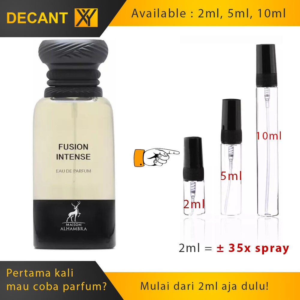 Decant Parfum Maison Alhambra Fusion Intense 2ml 5ml 10ml