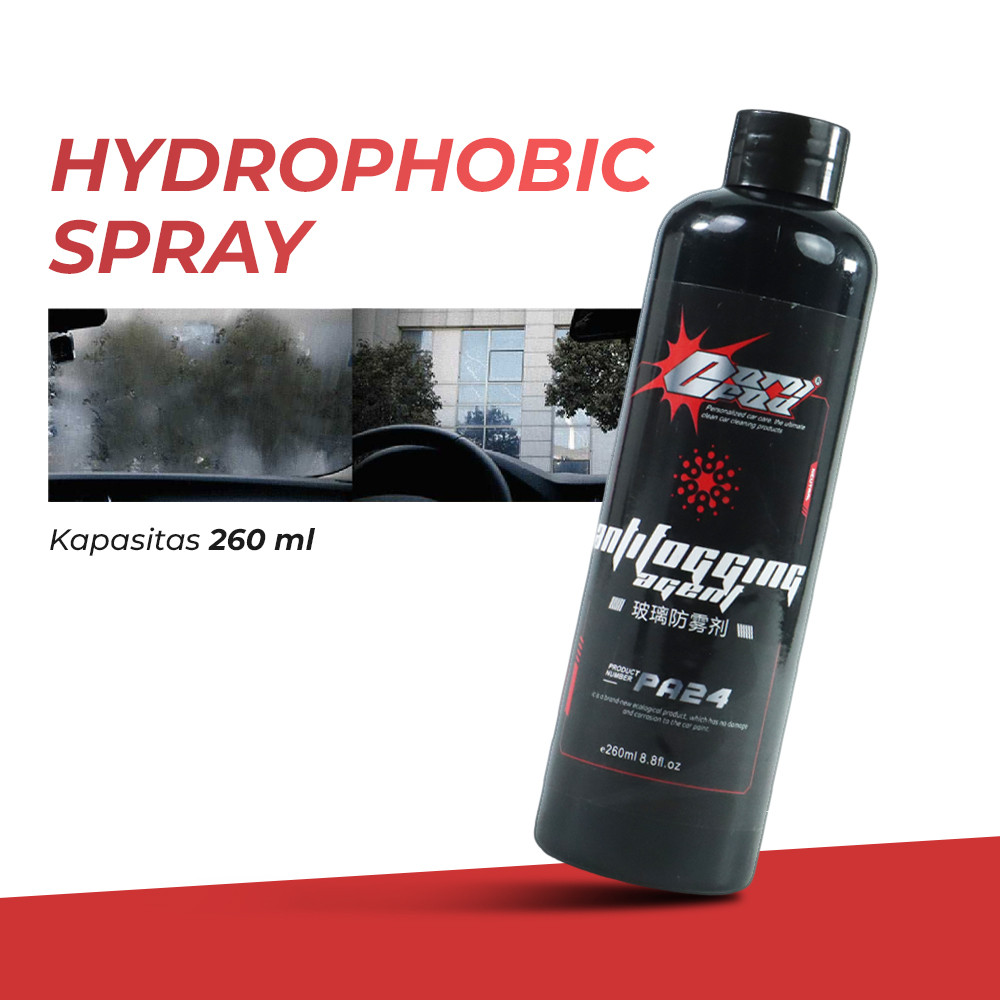 Cairan Coating Kaca Mobil Anti Kabut Hydrophobic 260ml - PA24
