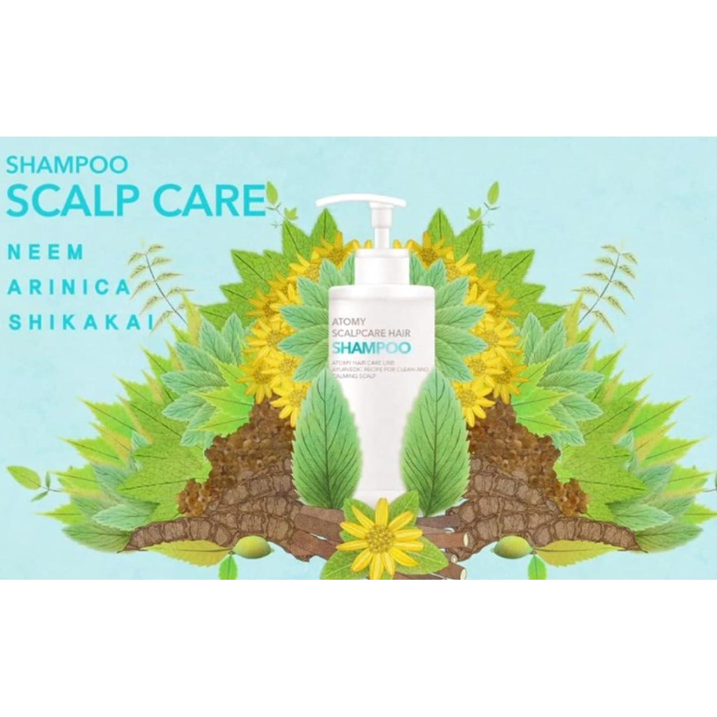 Scalp Care Hair Shampoo 500ml Original Korea BPOM - Atomy, Solusi Ketombe & Rambut Rontok