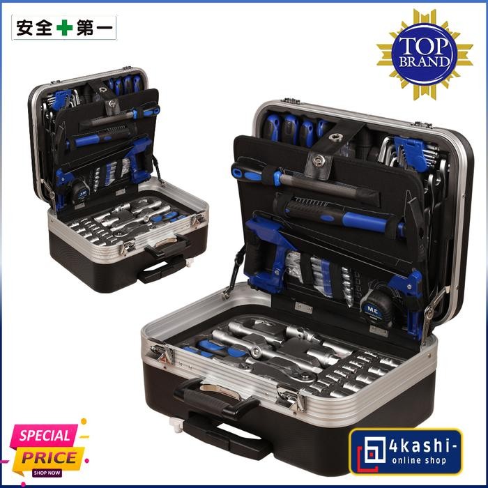 kunci set tool box trolley 132 pcs Sands premium toolkit kunci bengkel