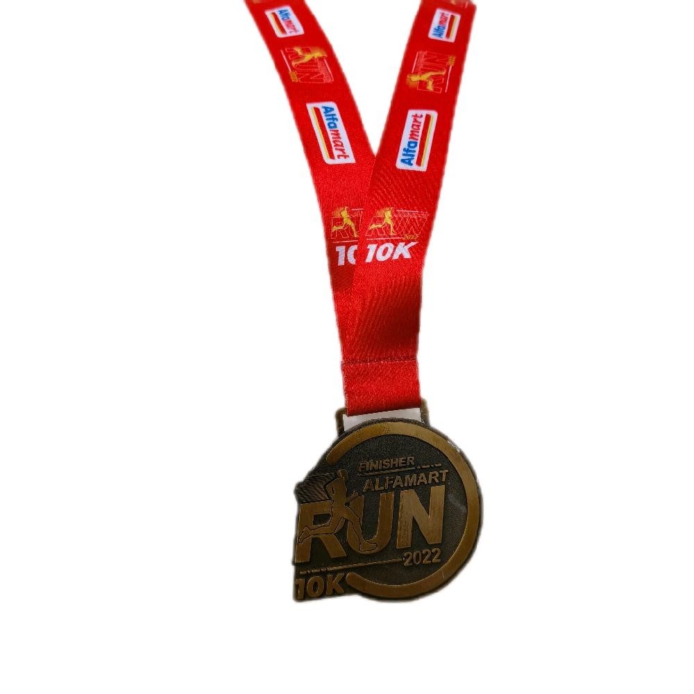 Medali Lari Unik Event alfamart run - Medali Finisher- Medal Lari Original - Medali Panjangan | Meda