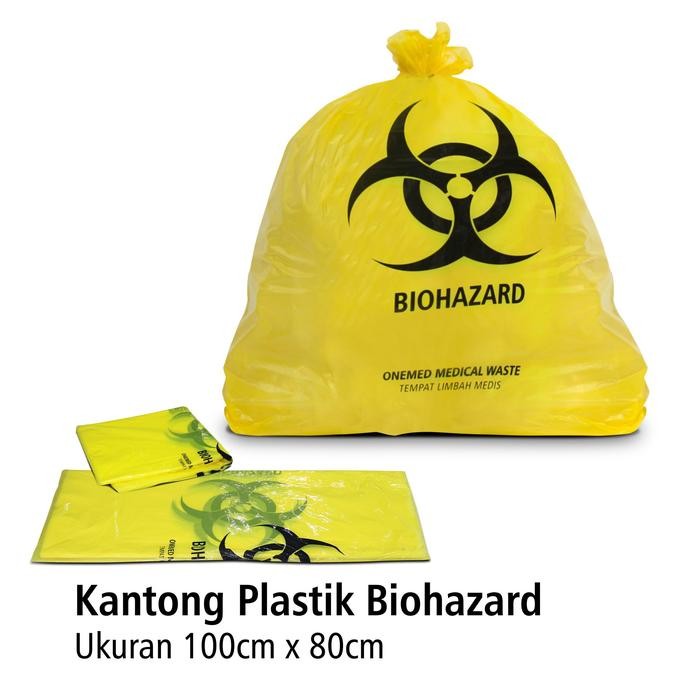 BIOHAZARD - KANTONG PLASTIK BIOHAZARD 80X100CM PAK ISI 50