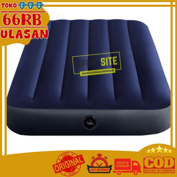 PREMIUM Kasur angin Intex Durabeam Standard Blue 64757